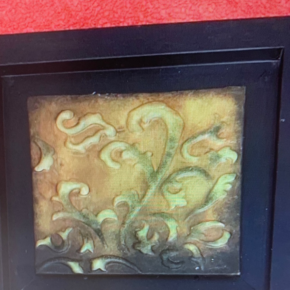 Source Unknown Black Framed Ornate Wall Art
